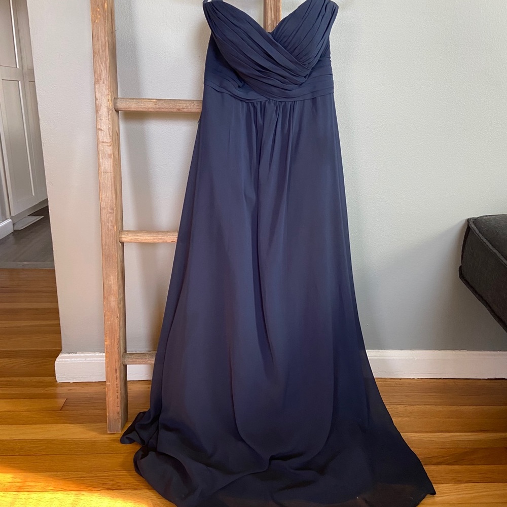 D’Zage strapless bridesmaid dress sz 8